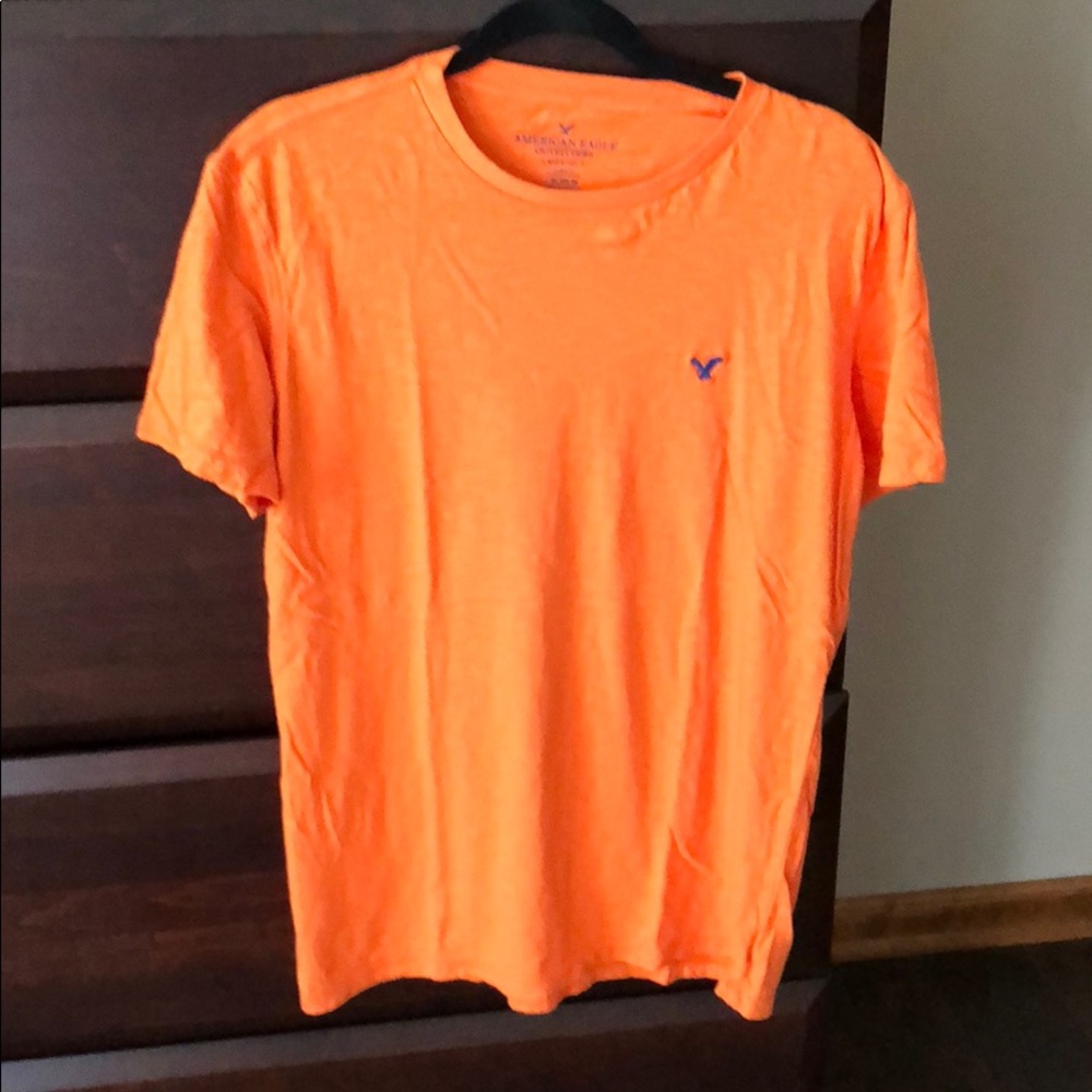 AE soft washed orange t-shirt